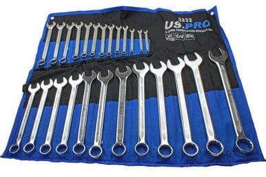 US PRO 25pc Metric Combination Spanner Wrench Set 6 - 32mm 3232 - Tools 2U Direct SW