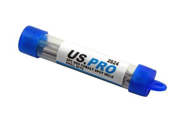 US PRO 2pc HSS Cobalt Spot Weld Drill Set 6 - 8mm 2624 - Tools 2U Direct SW