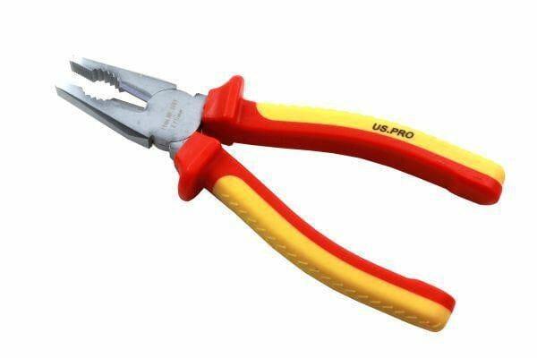 US PRO 3 Piece Electricians Insulated VDE Pliers & Cutter Set 1684 - Tools 2U Direct SW