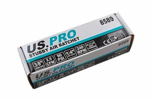 US PRO 3/8 Drive Stubby Mini Air Ratchet 8589 - Tools 2U Direct SW