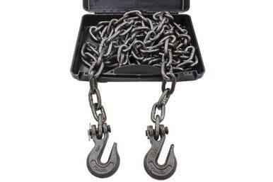 US PRO 4 Meter Steel Heavy Duty Towing Chain With Hooks 1770KGS 9127 - Tools 2U Direct SW