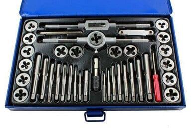 US PRO 40pc Metric Tap and Die Set Alloy Steel Pitch Gauge M3 - M12 2620 - Tools 2U Direct SW