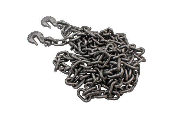 US PRO 5 Meter Steel Heavy Duty Towing Chain With Hooks 2450 KGS 9129 - Tools 2U Direct SW