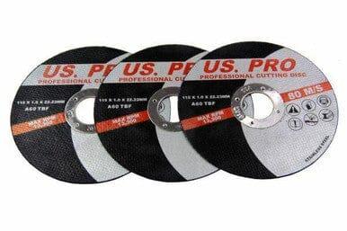 US Pro 50 Pack Professional 115 X 1.0 X 22.2mm Cutting Discs Stainless Steel B8151 - Tools 2U Direct SW