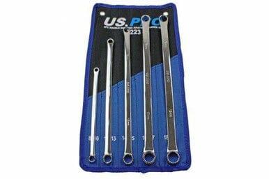 US PRO 5pc Aviation Double Ended Ring Extra Long Spanner Set 8 - 19mm 3223 - Tools 2U Direct SW