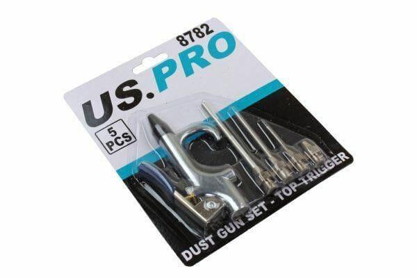 US PRO 5pc Dust Gun Set With Top Mounted Triggers 8782 - Tools 2U Direct SW