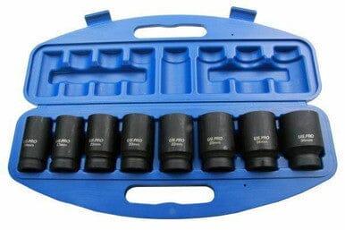 US PRO 8pc 3/4" Drive Deep Impact Sockets 24, 27, 29, 30, 32, 35, 36, 38mm 1386 - Tools 2U Direct SW