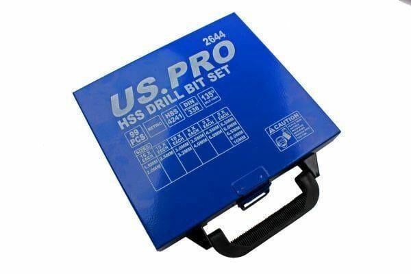 US PRO 99 Piece HSS Metric Drill Bits Set 1.5 - 10mm 2644 - Tools 2U Direct SW