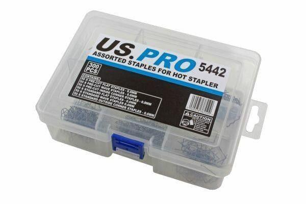 US PRO Assorted Staples For Hot Stapler Repair Standard & Pre Cut 300pcs 5442 - Tools 2U Direct SW