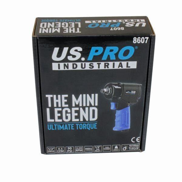 US PRO Industrial 1/2” Drive Mini Air Impact Gun 680 Nm or 1070 Nm NBT 8607 - Tools 2U Direct SW