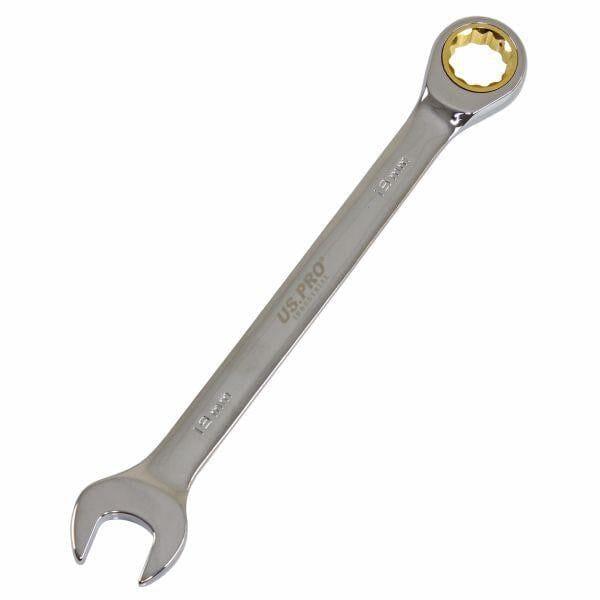 US PRO INDUSTRIAL 12pc Ratchet Spanner Set Gear ratchet Combination Wrench 3594 - Tools 2U Direct SW