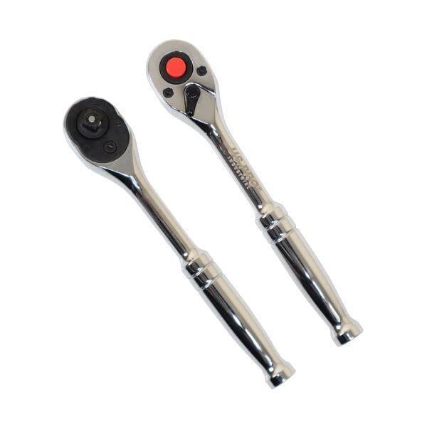 US PRO INDUSTRIAL 1/4" Drive 90T Ratchet With Straight Metal Handle 4225 - Tools 2U Direct SW