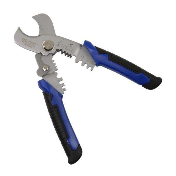 US PRO INDUSTRIAL 7" Multifunctional Strip, Cut & Crimp Cable Cutter 1 - 4mm 6838 - Tools 2U Direct SW