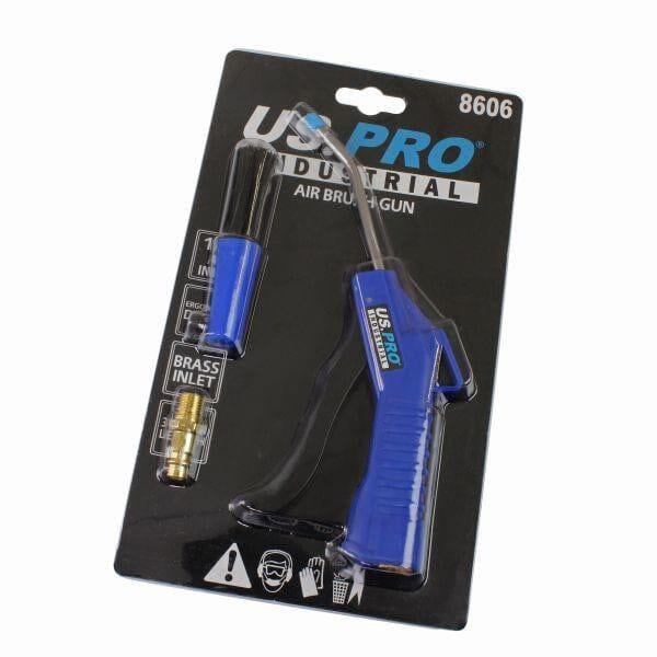 US PRO Industrial Air Blow Dust Gun With Brush Compressed Air Duster Tool 8606 - Tools 2U Direct SW