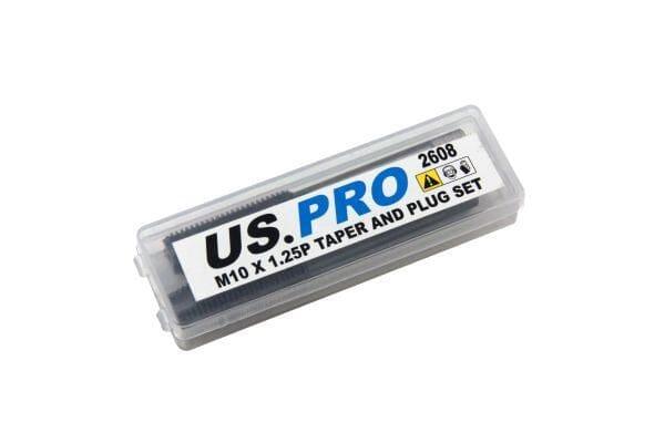 US PRO M10 X 1.25P Taper And Plug Set 2608 - Tools 2U Direct SW