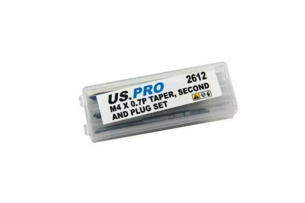 US PRO M4 X 0.7P Taper, Second And Plug Set 2612 - Tools 2U Direct SW