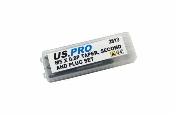 US PRO M5 X 0.8P Taper, Second And Plug Set 2613 - Tools 2U Direct SW