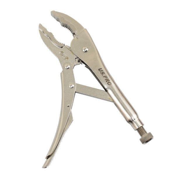 US PRO Tools 10" Inch Bottle Gourd Shaped Jaw Locking Pliers 7058 - Tools 2U Direct SW