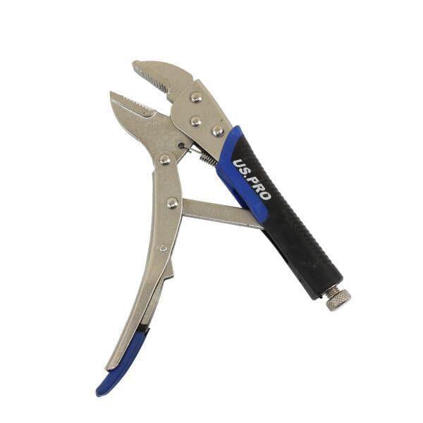 US PRO Tools 10 Inch Straight Jaw Locking Pliers With Soft Grip Handles 2697 - Tools 2U Direct SW