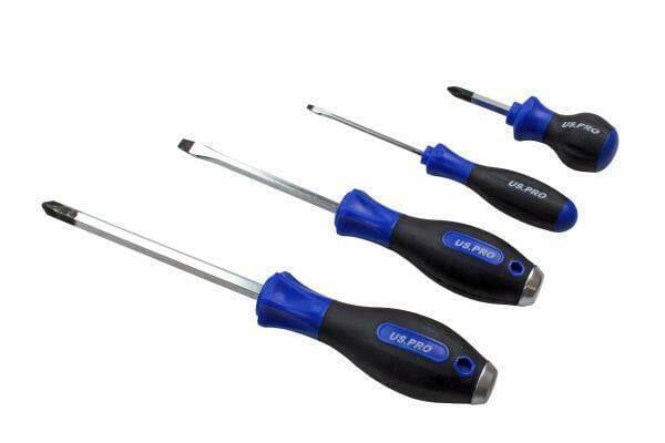 US PRO Tools 10 Piece Screwdriver Set Phillips & Slotted With Magnetic Tip 1621 - Tools 2U Direct SW