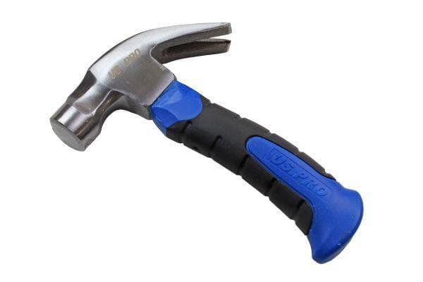 US PRO Tools 10oz Stubby Claw Hammer With Nail Starter 3441 - Tools 2U Direct SW