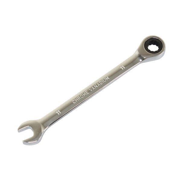 US PRO Tools 11mm Ratchet Spanner Wrench 72 Teeth Open & Ring End Wrench 3572 - Tools 2U Direct SW