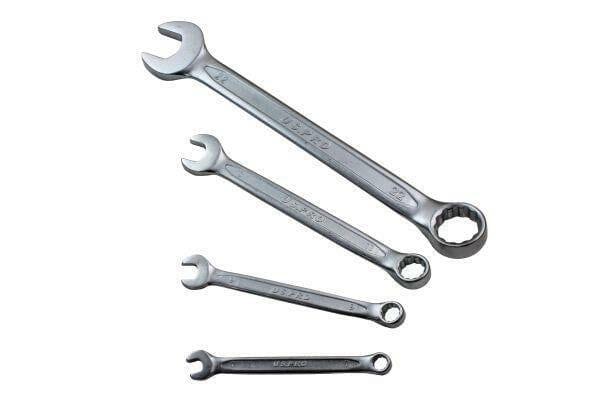 US PRO Tools 12 Piece Metric Combination Spanners Set In A Foam Tray 6-22mm 2273 - Tools 2U Direct SW