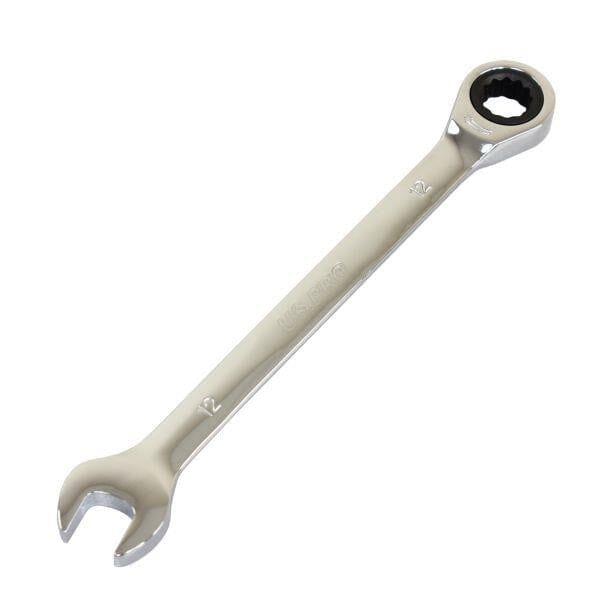 US PRO Tools 12mm Ratchet Spanner Wrench 72 Teeth Open & Ring End Wrench 3573 - Tools 2U Direct SW