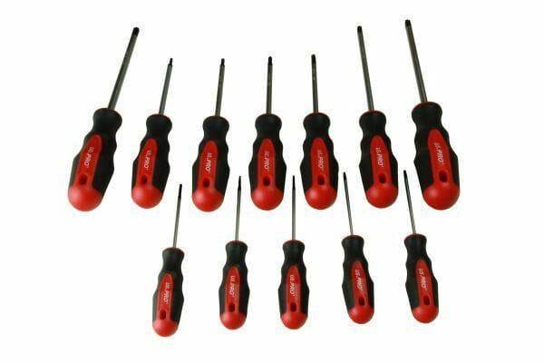 US PRO Tools 12pc Torx Screwdriver Set T6 - T45 With Magnetic Tips 1529 - Tools 2U Direct SW