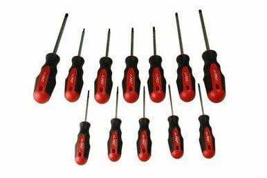 US PRO Tools 12pc Torx Screwdriver Set T6 - T45 With Magnetic Tips 1529 - Tools 2U Direct SW