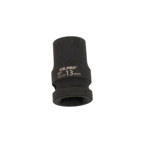US PRO Tools 13mm Impact Socket 1/2" Drive 6 Point Single Hex 3815 - Tools 2U Direct SW