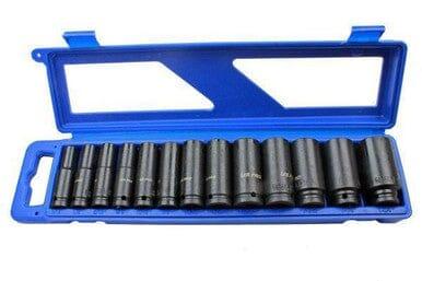 US PRO Tools 13pc 1/2 dr Deep Impact Sockets SAE AF Imperial 6 point Hex 3424 - Tools 2U Direct SW