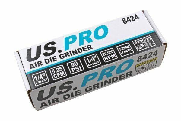 US PRO Tools 1/4" Air Die Grinder Composite Body, Grinding Tool 8424 - Tools 2U Direct SW