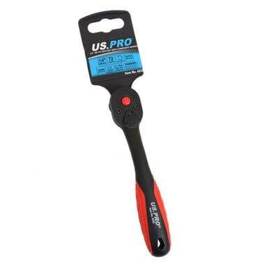 US PRO Tools 1/4" DR 72T Ratchet With Composite Handle 4232 - Tools 2U Direct SW