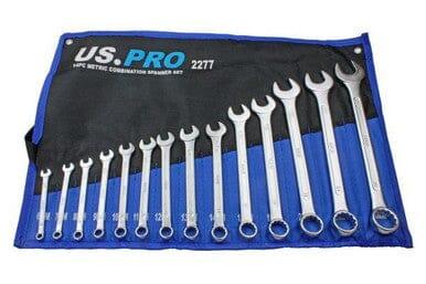 US PRO Tools 14 Piece Metric Combination Spanner Wrench Set 6 - 26MM 2277 - Tools 2U Direct SW