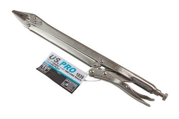 US PRO Tools 15'' Extra Long Straight Flat Jaw Long Reach Locking Mole Grip Pliers B1839 - Tools 2U Direct SW