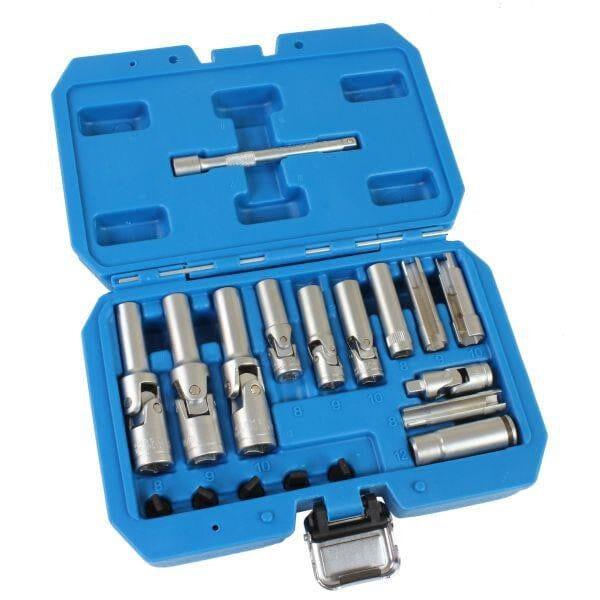 US PRO Tools 18pc Thin Wall PSG Glow Plug Removal Socket Set 5638 - Tools 2U Direct SW