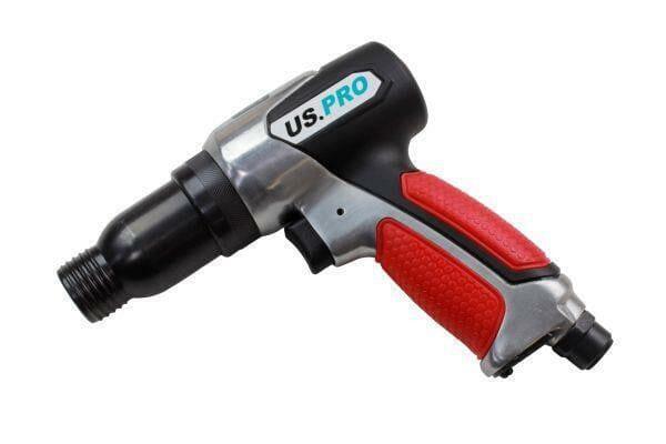 US PRO Tools 190MM Air Hammer Chisel With Ergonomic Grip & 5 Chisels 8598 - Tools 2U Direct SW