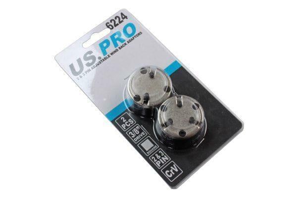 US PRO Tools 2 & 3 Pin Adjustable Wind Back Adaptors Suitable for EPB 6224 - Tools 2U Direct SW