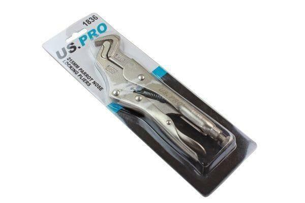 US PRO Tools 215mm Parrot Nose Locking Pliers Mole grips 1836 - Tools 2U Direct SW