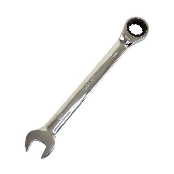 US PRO Tools 22mm Ratchet Spanner Wrench 72 Teeth Open & Ring End Wrench 3583 - Tools 2U Direct SW