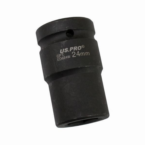 US PRO Tools 24mm 1" DR 6 Point Impact Socket 3737 - Tools 2U Direct SW