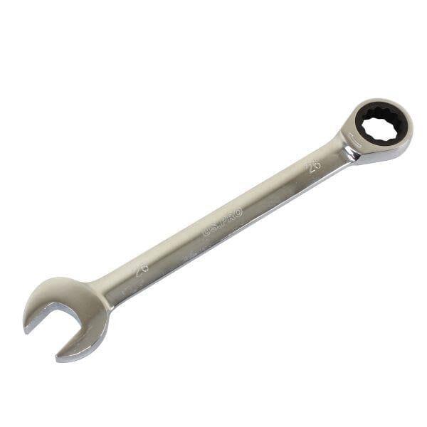 US PRO Tools 26mm Ratchet Spanner Wrench 72 Teeth Open & Ring End Wrench 3587 - Tools 2U Direct SW