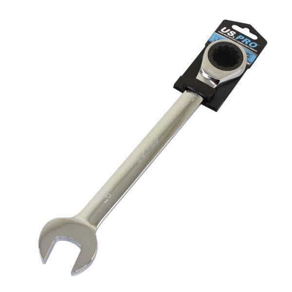 US PRO Tools 26mm Ratchet Spanner Wrench 72 Teeth Open & Ring End Wrench 3587 - Tools 2U Direct SW