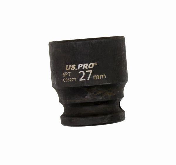 US PRO Tools 27mm Impact Socket 1/2" Drive 6 Point Single Hex 3827 - Tools 2U Direct SW