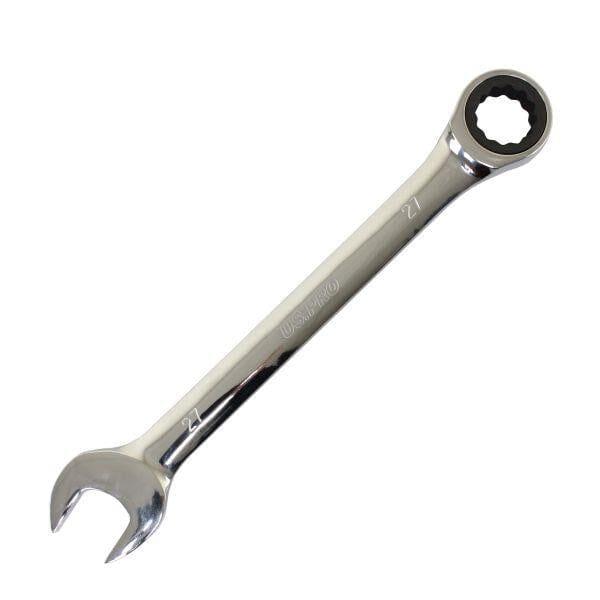 US PRO Tools 27mm Ratchet Spanner Wrench 72 Teeth Open & Ring End Wrench 3588 - Tools 2U Direct SW
