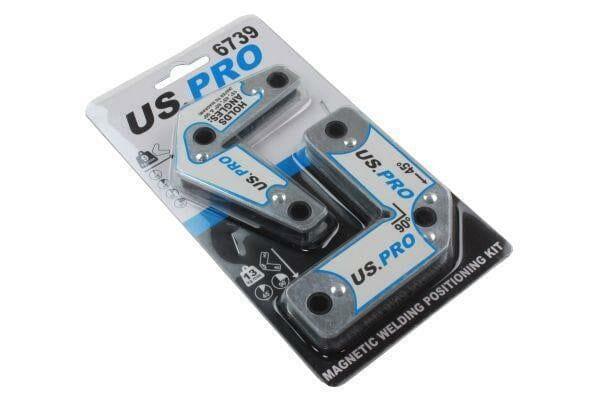 US PRO Tools 2pcs Multi-angle 15° 45° 60° 90° Welding Magnets Holders Positioning Kit 6739 - Tools 2U Direct SW