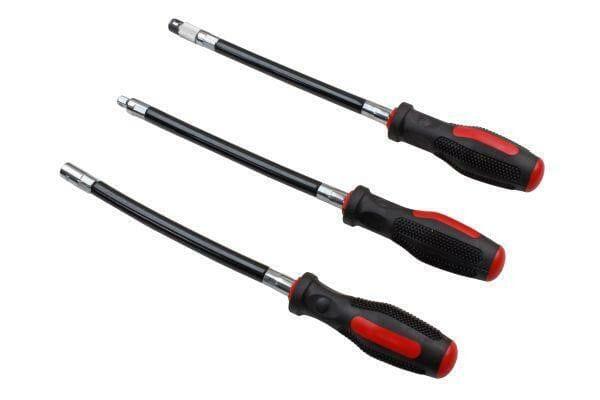 US PRO Tools 3 Piece 300mm Flexi Screwdrivers - Flexible Screwdriver Set 1617 - Tools 2U Direct SW