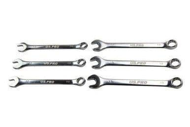 US PRO Tools 3 x 10mm and 3 x 13mm Metric Combination Spanners Wrench 2052 - Tools 2U Direct SW