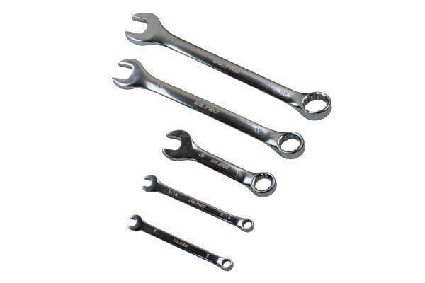 US PRO Tools 32pc Combination Spanners Set Metric & SAE Imperial In A Foam Tray 2275 - Tools 2U Direct SW